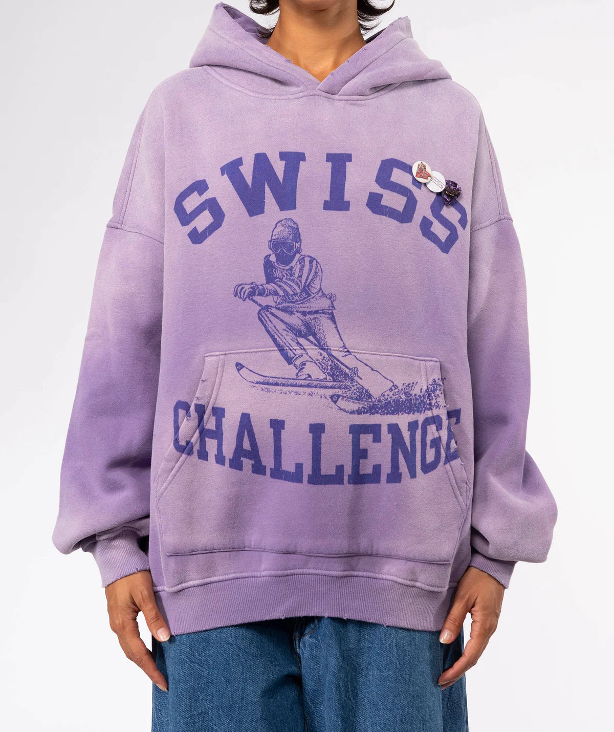 SUDADERA Newtone brand AW25 Skyler Swiss vintage purple