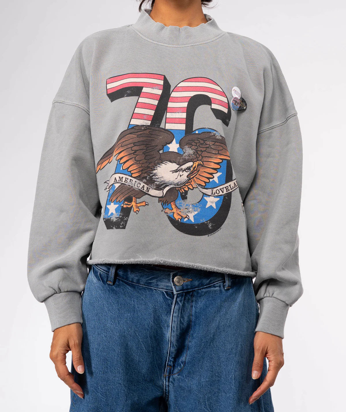 SUDADERA Newtone AW25 Porter crop grey loveland