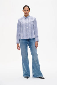 CAMISA Baum und Pferdgarten AW25 Menja blue mini check