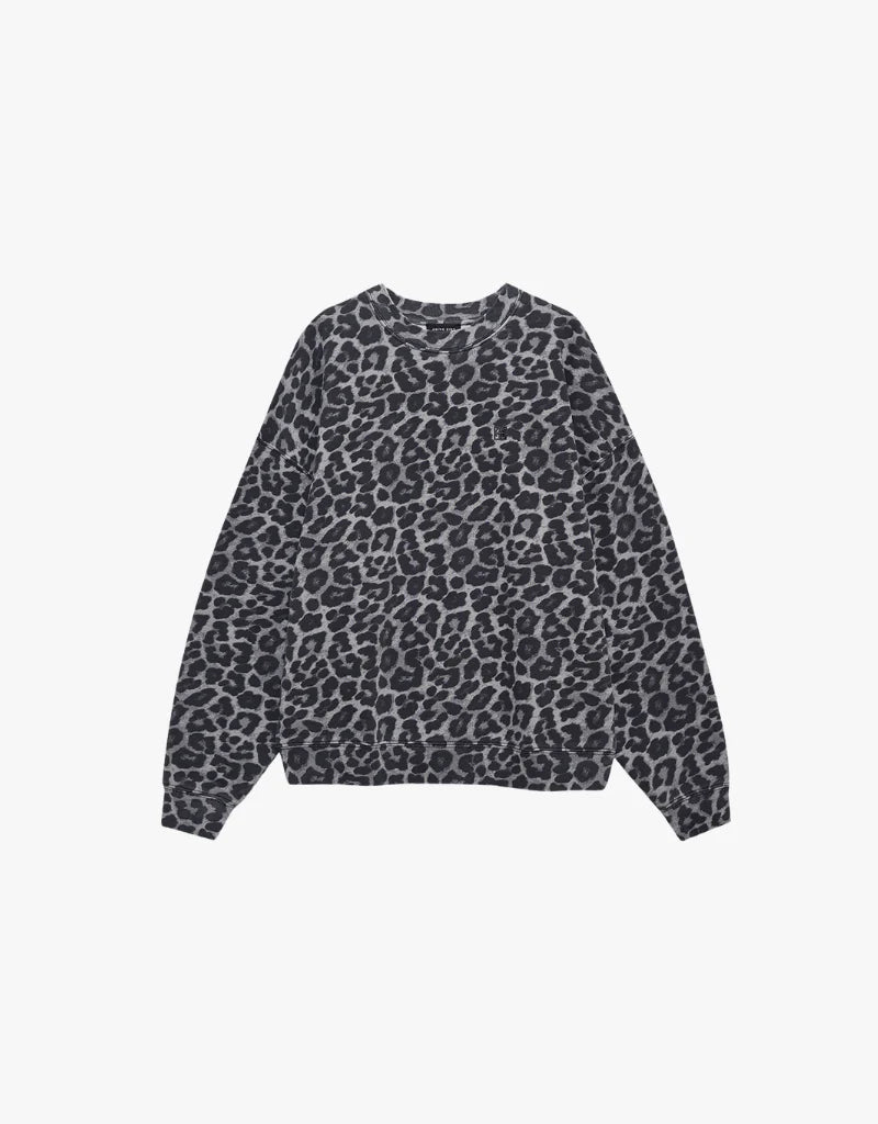 SUDADERA ANINE Bing AW25 Miles grey leopard