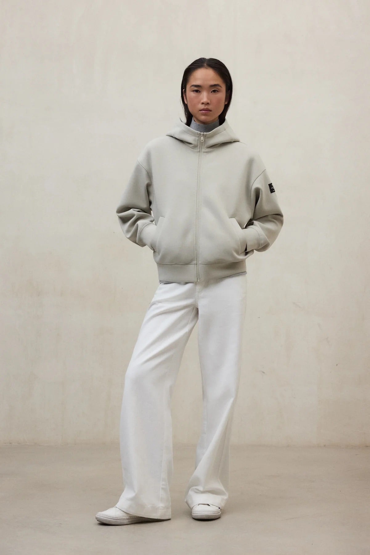 SUDADERA Ecoalf AW25 Arica beige