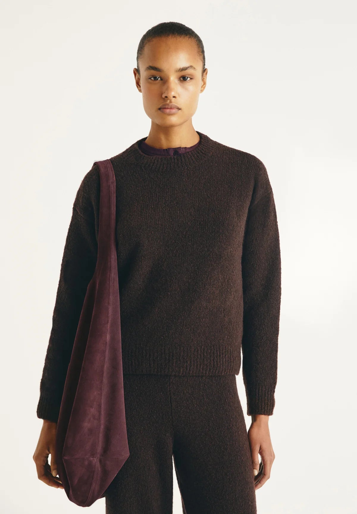 JERSEY de PUNTO Masscob AW25 Sagan dk brown