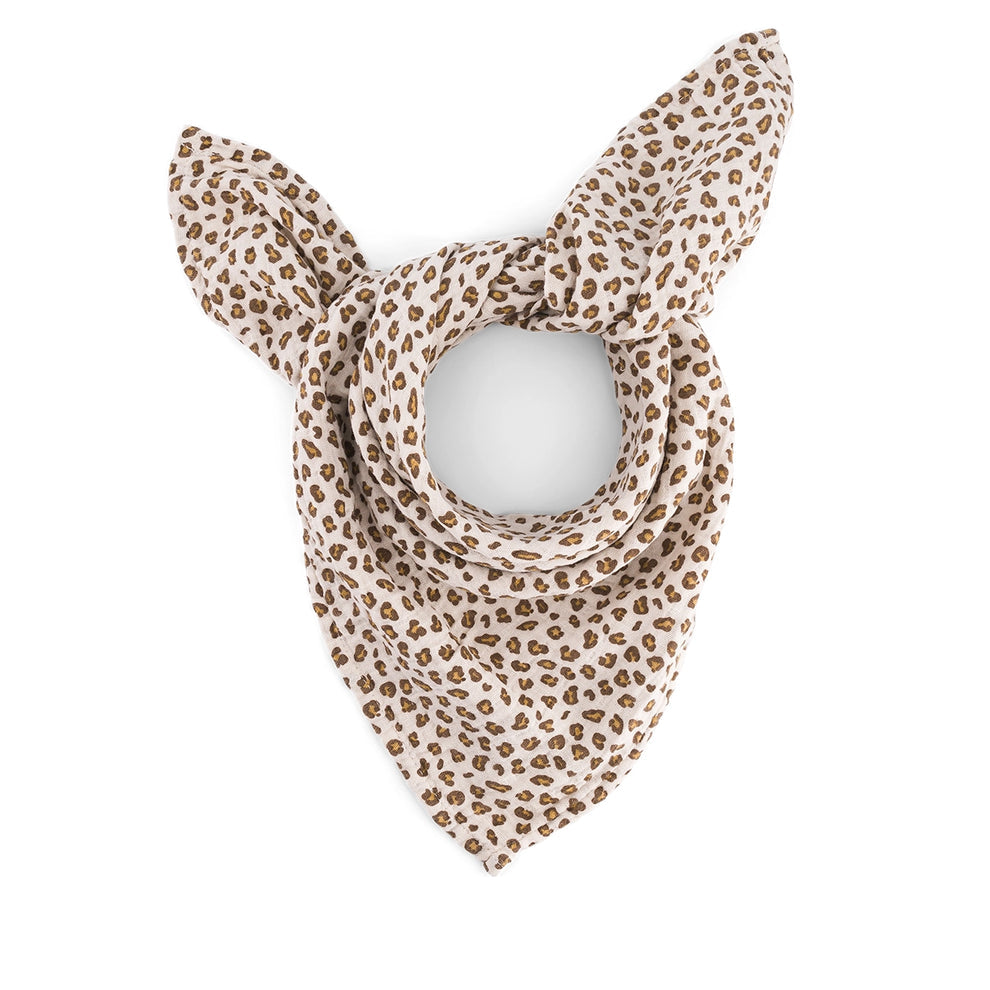 BANDANA Rose in April Leopard greige