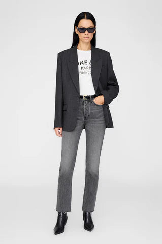 BLAZER Anine Bing AW25 ROSS DARK HEATHER GR