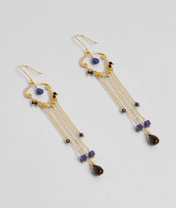PENDIENTES Une a Une Gouttes multi lapis