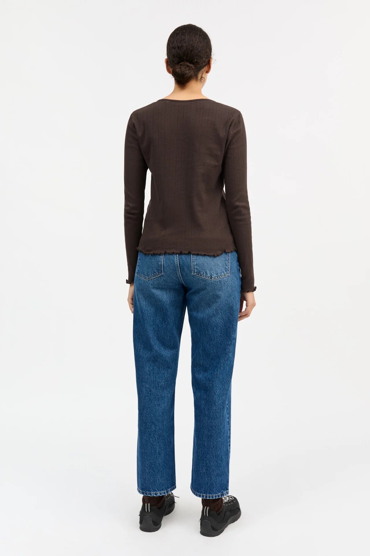 CAMISETA, CÁRDIGAN Skall Studio AW25 Edie dk brown