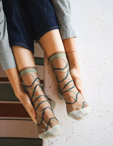 CALCETINES Atelier St Eustache Riflessi sauge