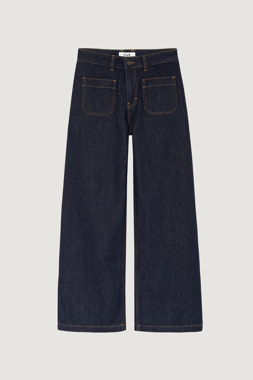 JEANS Five AW25 Lucia crop large dark blue