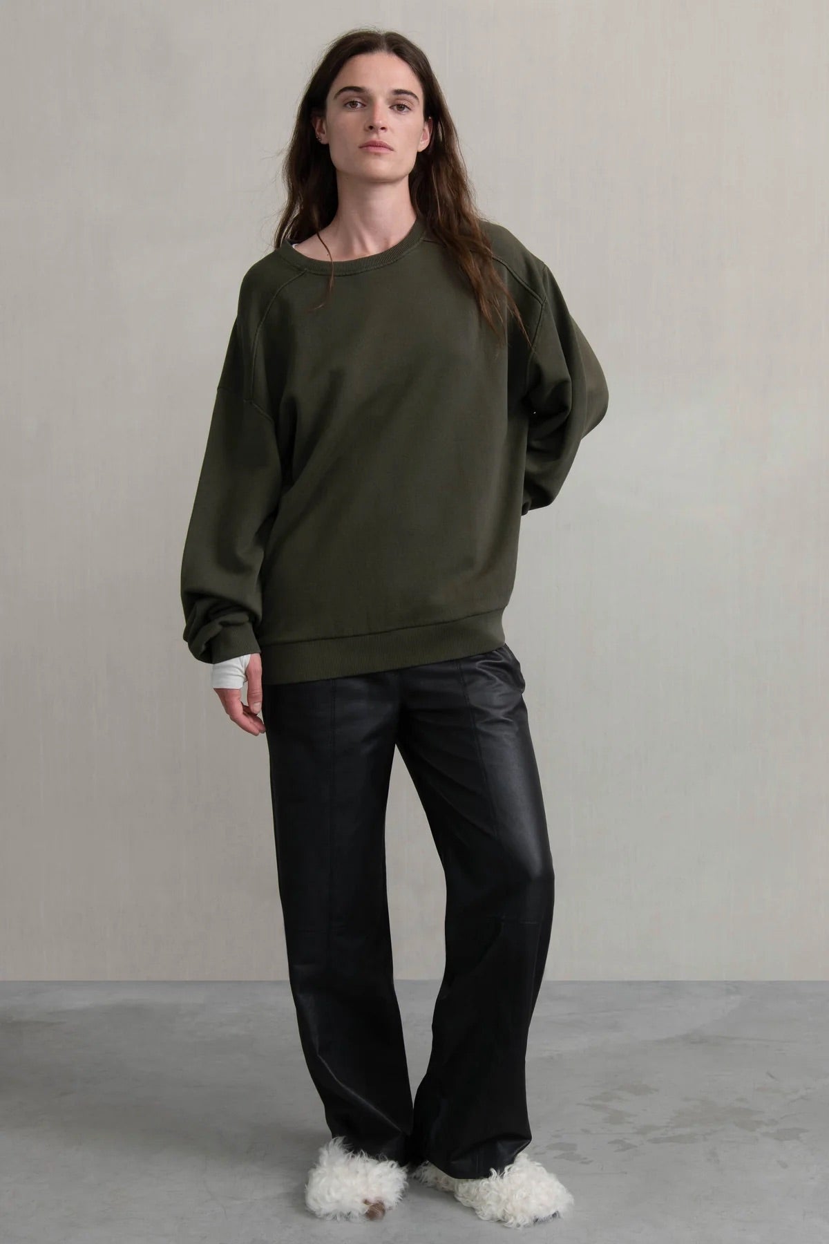 SUDADERA Humanoid AW25 shimmer jade