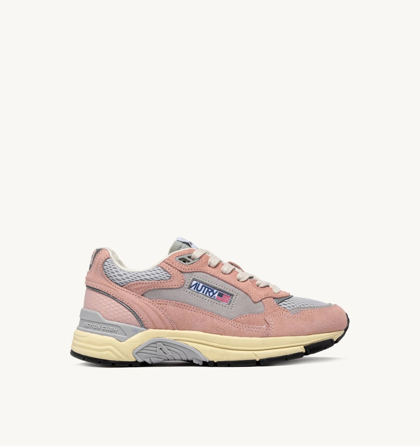 DEPORTIVAS Autry SNEAKER HYPERWAY EN MALLA Y ANTE POWDER Y PLATA