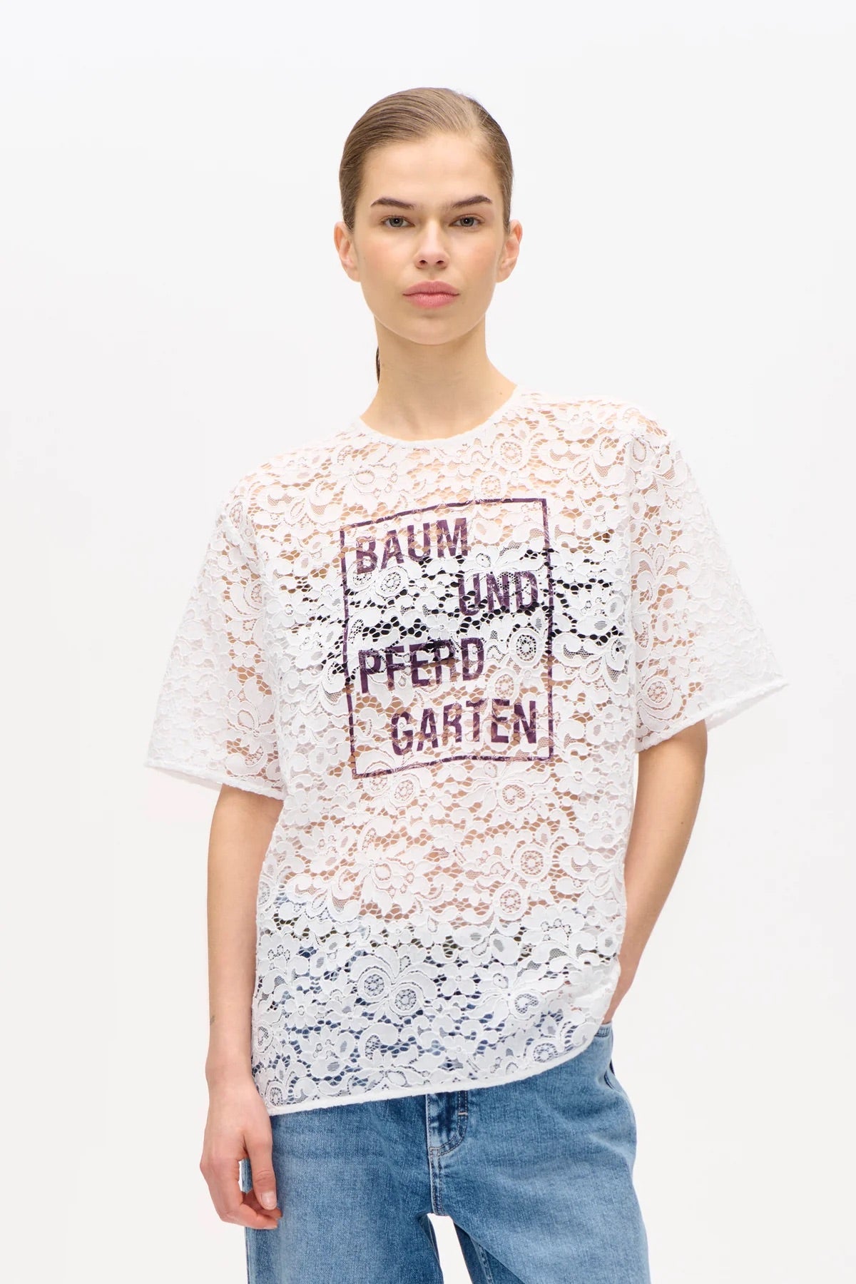 BLUSA, CAMISETA Baum und Pferdgarten AW25 Mandie white