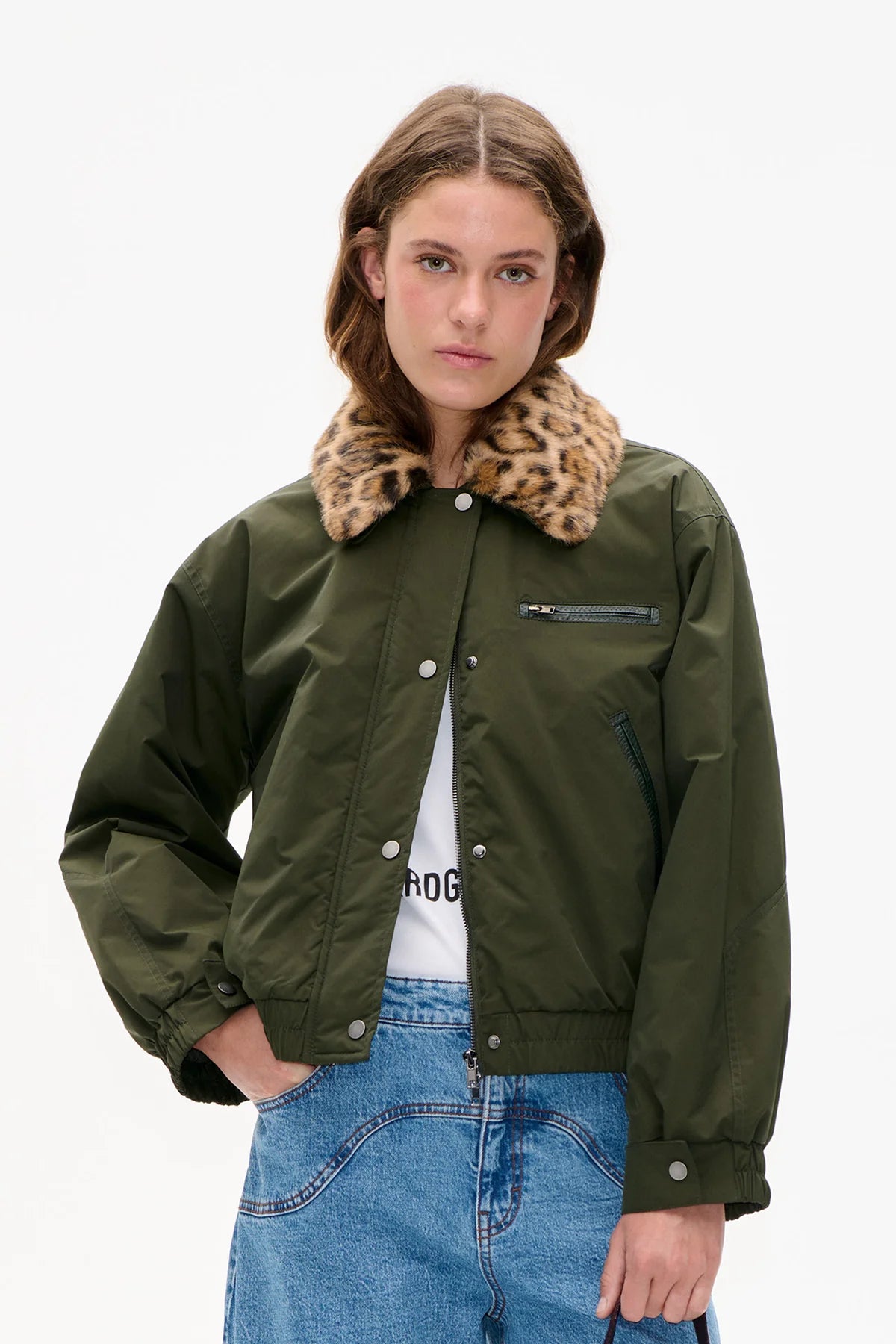 CHAQUETA, BOMBER Baum und Pferdgarten SS26 Bronte green leo