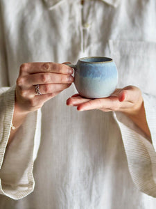 TAZA Nature stoneware Paula espresso blue
