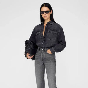 CAMISA Anine Bing AW25 Paxton arctic night
