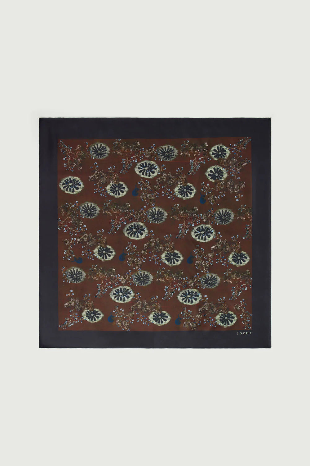 PAÑUELO Soeur AW25 Capucine berenjena/verde