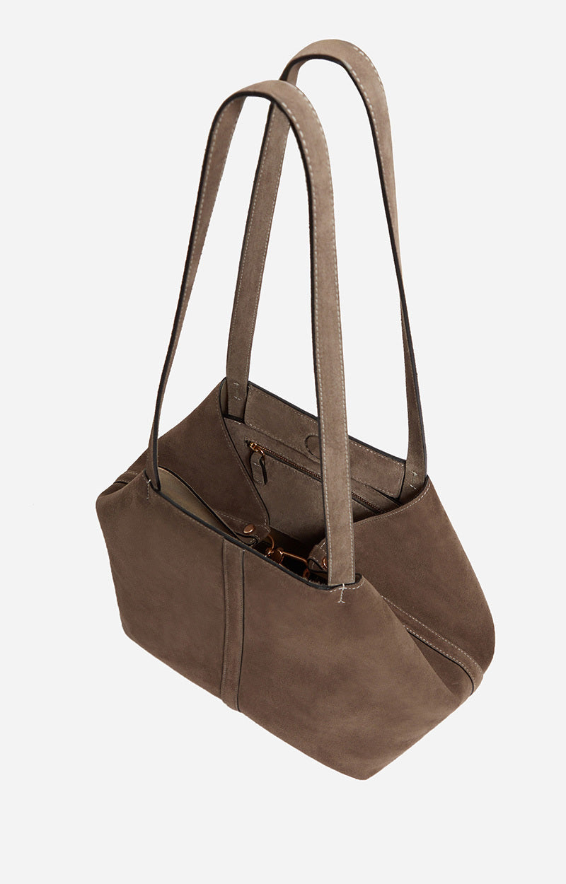 BOLSO Vanessa Bruno AW25 Cabas taupe pequeño