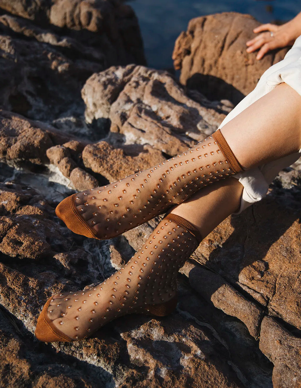 CALCETINES Atelier St Eustache Dunes brune