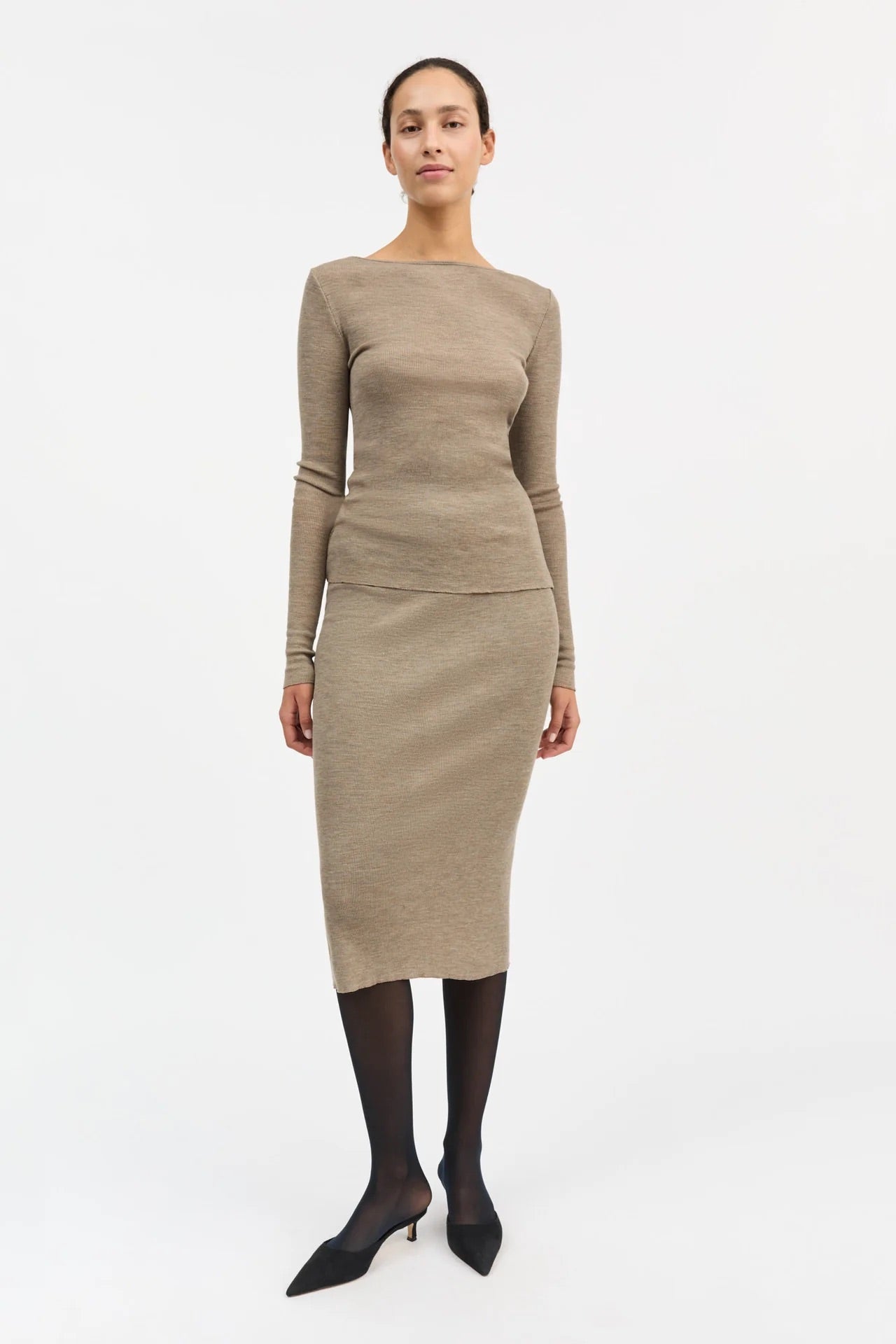 FALDA Skall Studio AW25 Amy skirt brown
