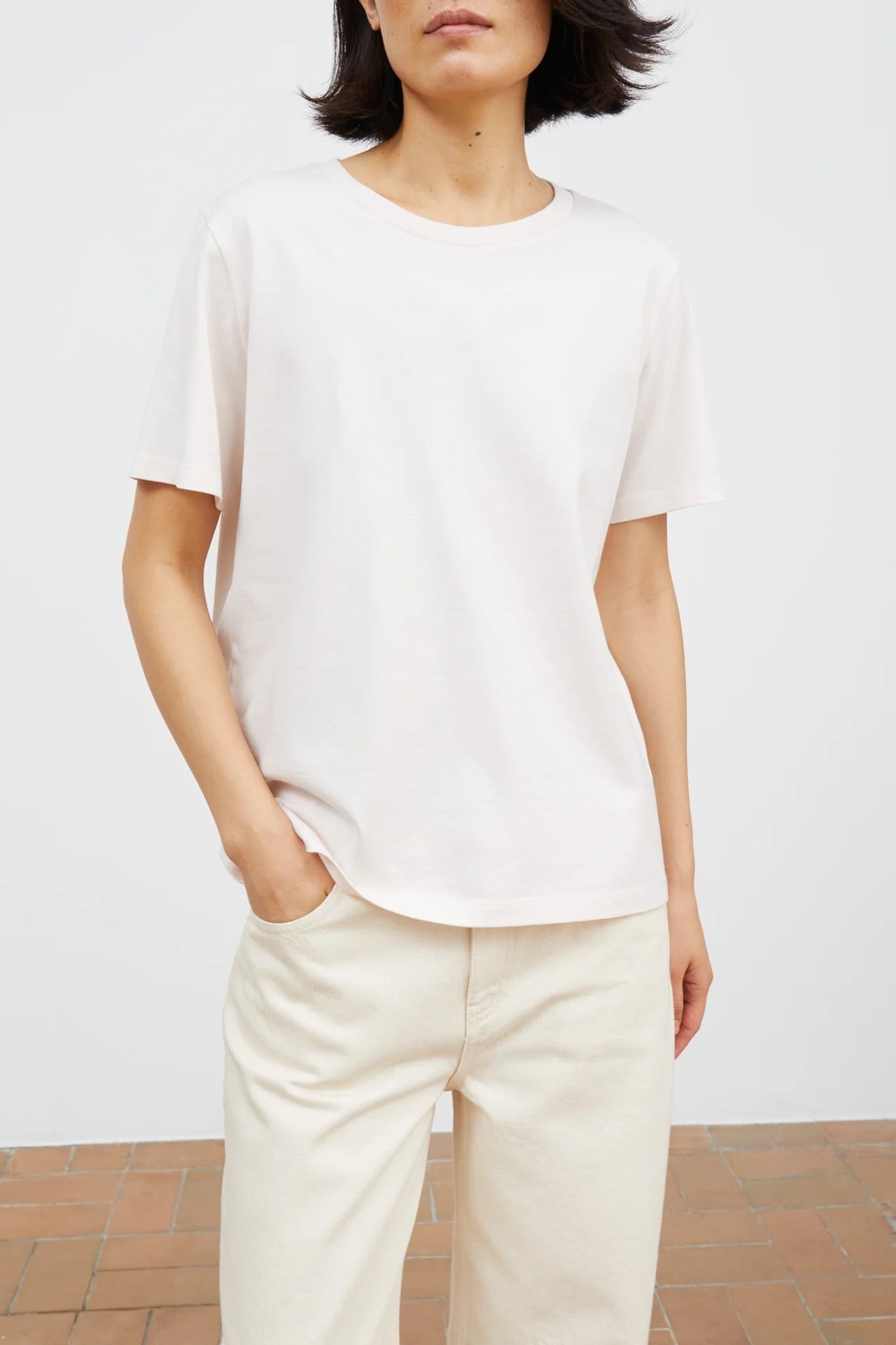 CAMISETA Skall Studio AW25 Loui regular pale pink