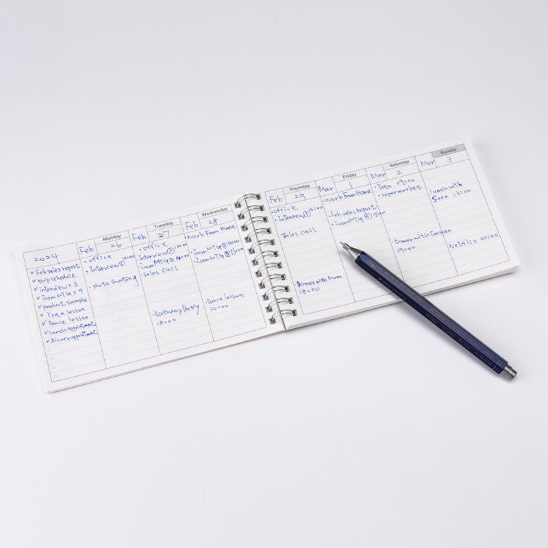 LIBRETA de notas Organizador semanal turquesa
