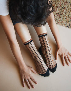 CALCETINES Atelier St Eustache Vetrata brune