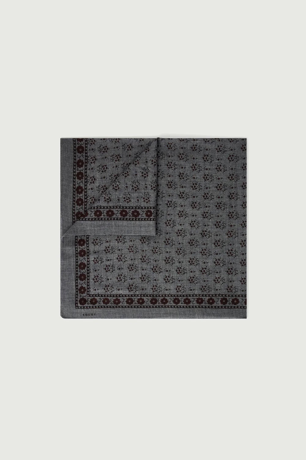 PAÑUELO Soeur AW25 Foulard classique laine gris fonce