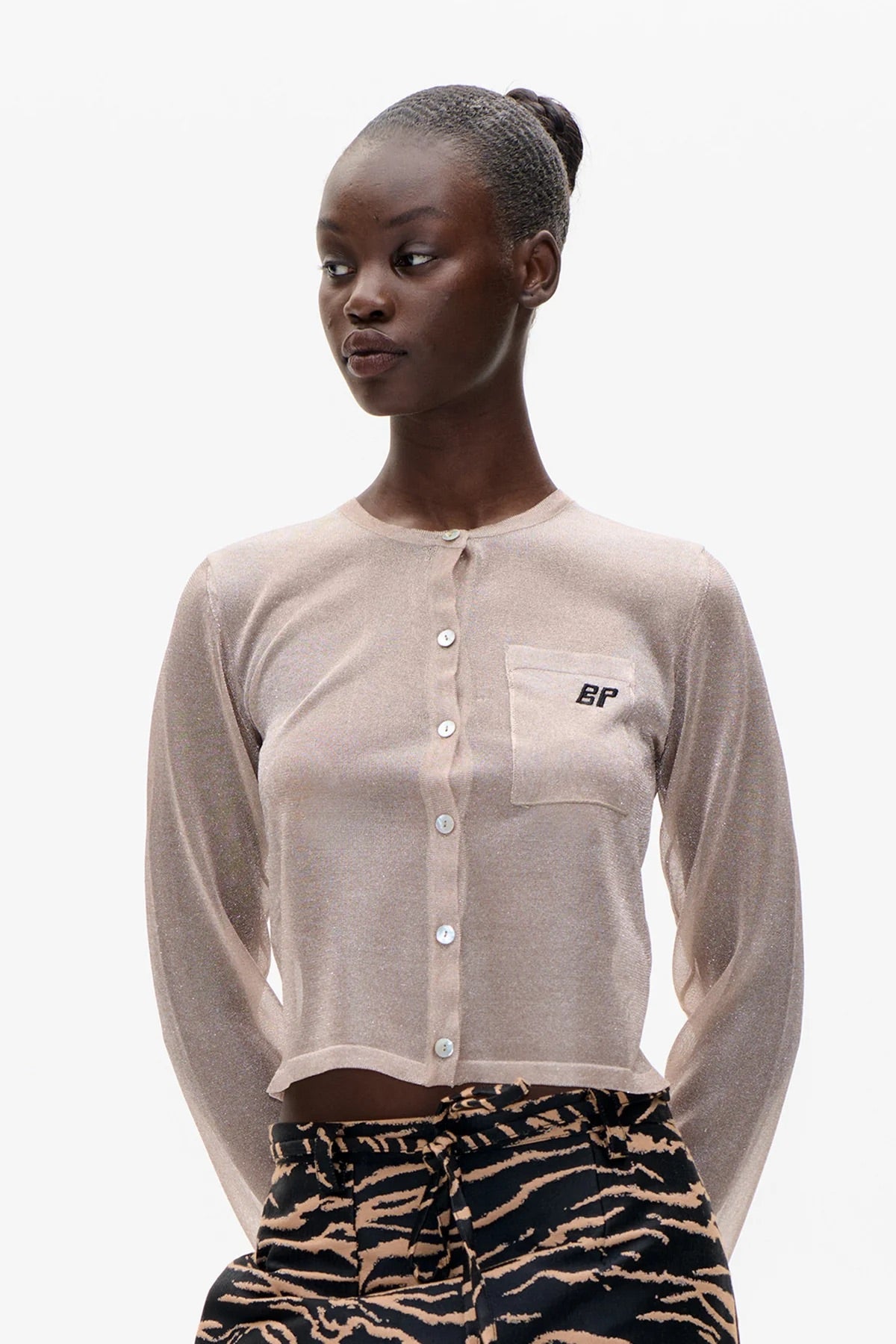 CARDIGAN Baum und Pferdgarten AW25 Crisje Warm taupe
