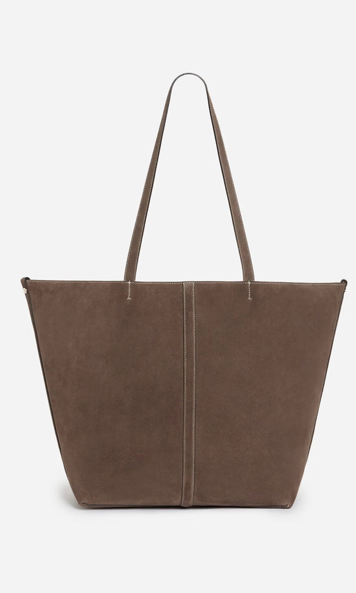 BOLSO Vanessa Bruno AW24 Large daily calf tote taupe