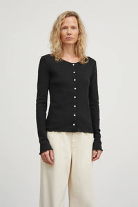 CAMISETA, CÁRDIGAN Skall Studio AW25 Edie black