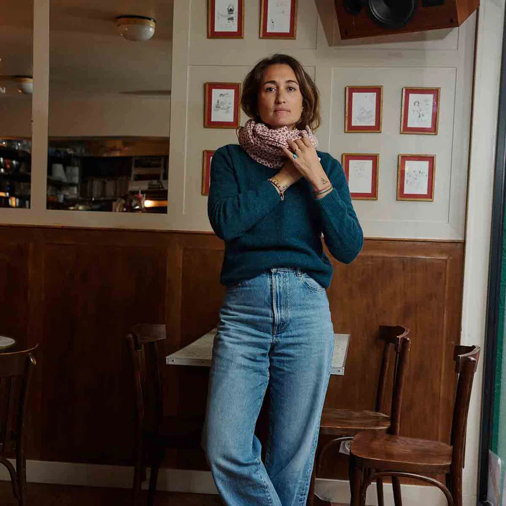 BANDANA Rose in April Leopard candy pink