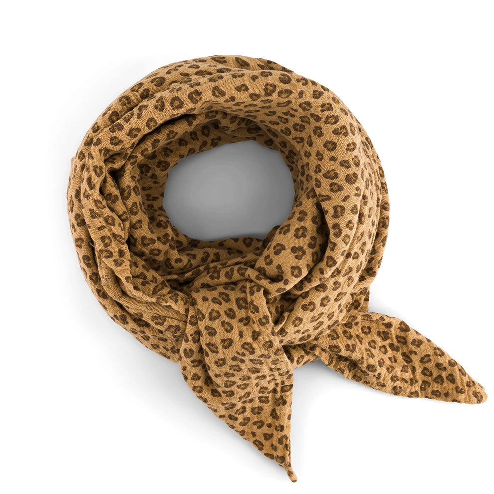 BANDANA Rose in April Leopard café