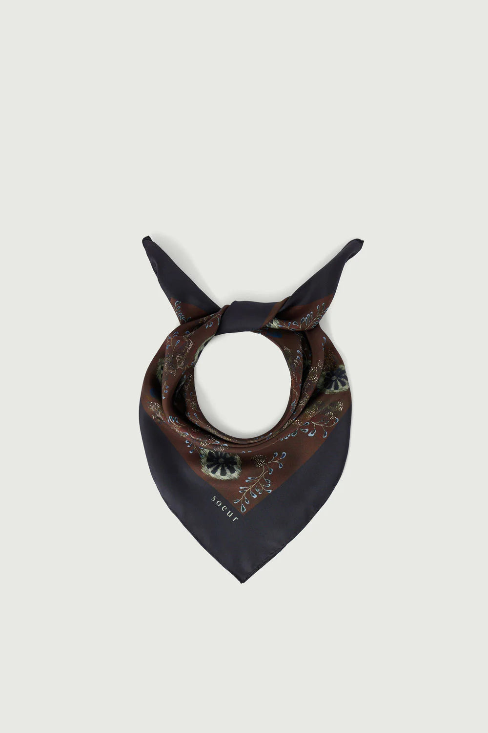 PAÑUELO Soeur AW25 Capucine berenjena/verde