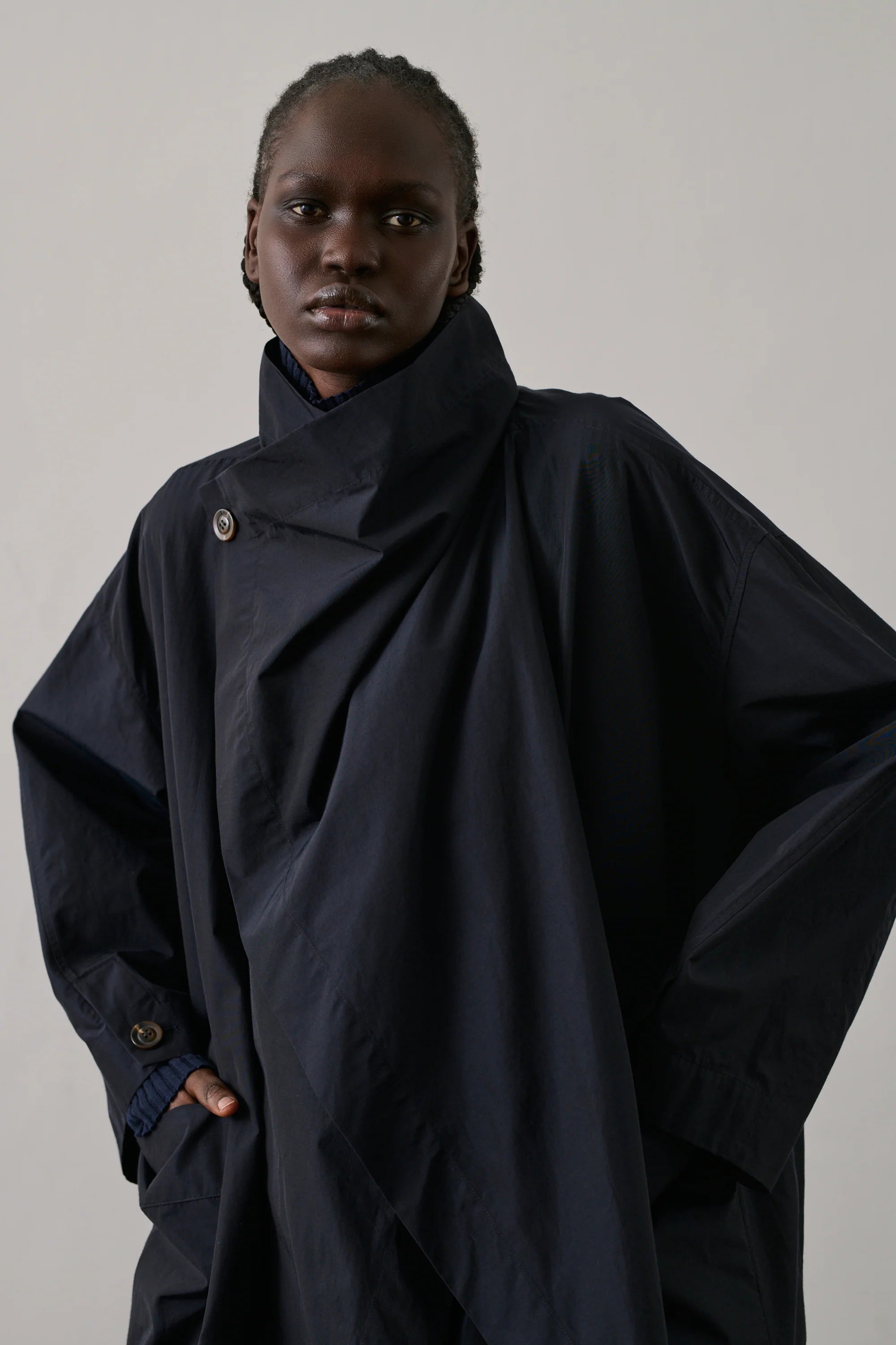 ABRIGO, GABARDINA Soeur AW25 Albatros navy