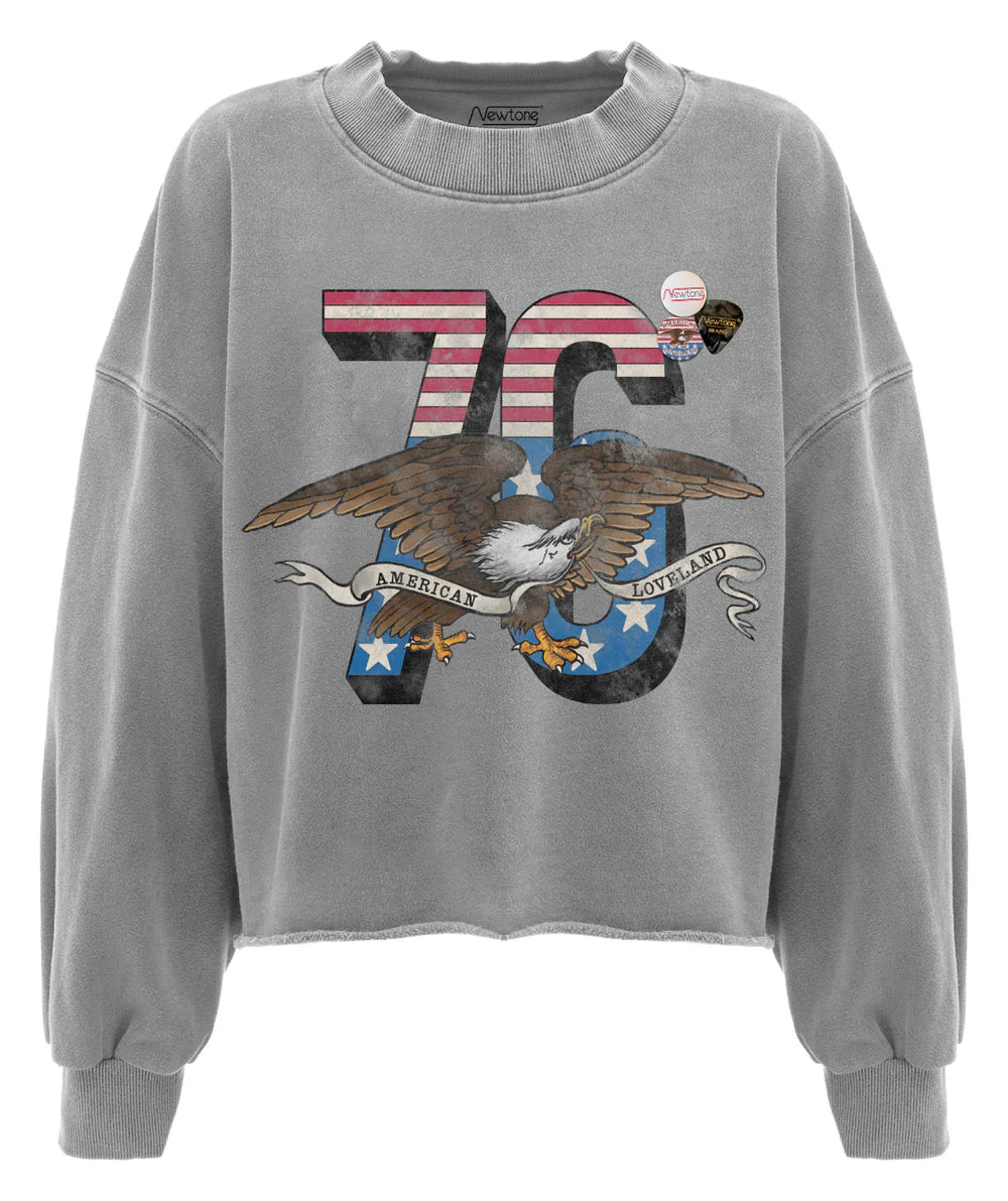 SUDADERA Newtone AW25 Porter crop grey loveland