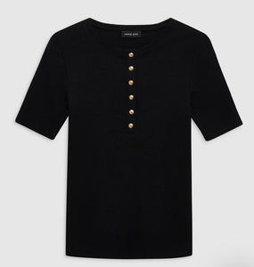 CAMISETA Anine Bing SS25 Alessia black