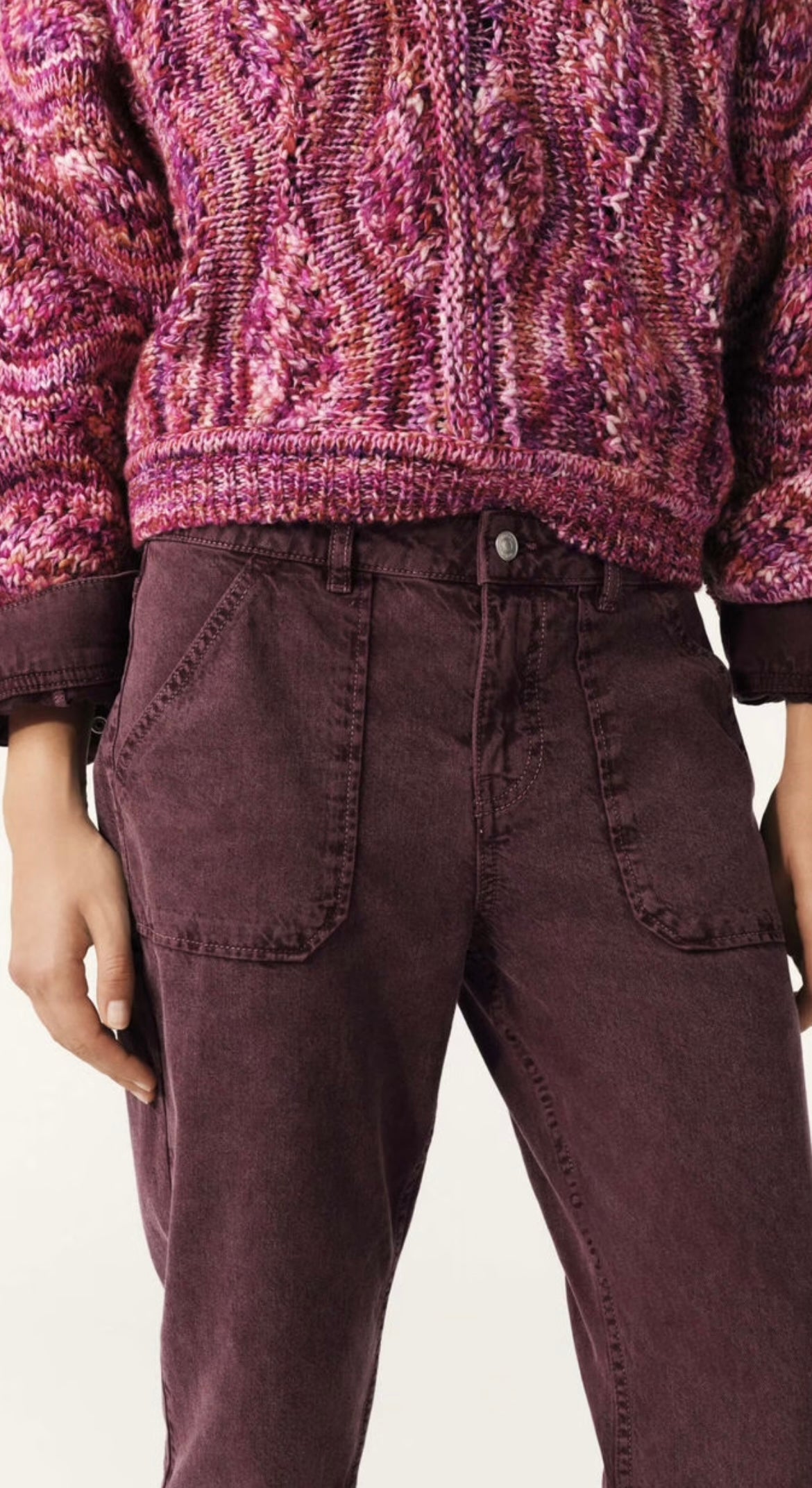 PANTALÓN Bash Paris AW24 Fely bordeaux