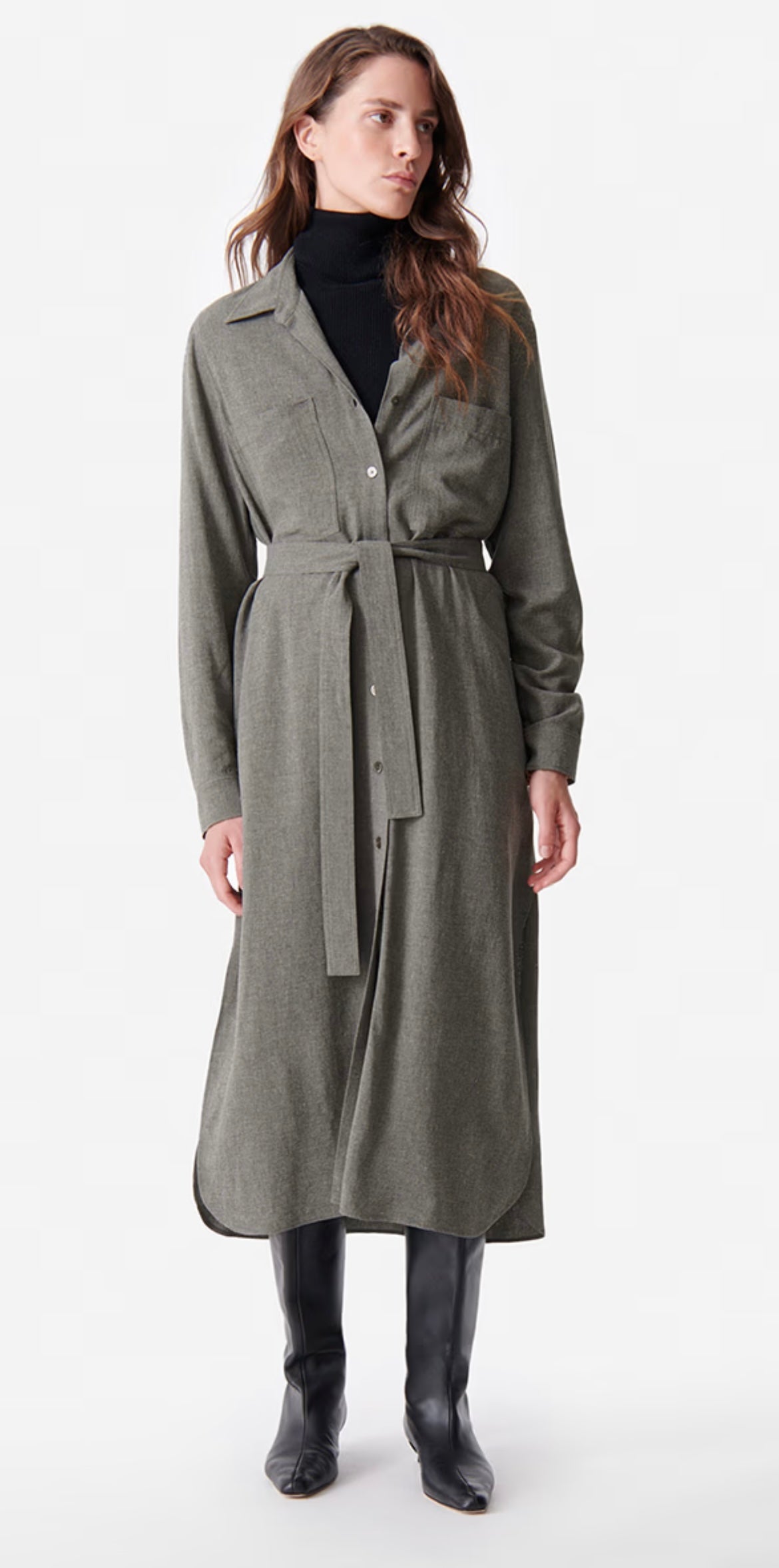 VESTIDO Vanessa Bruno AW24 Doll light grey