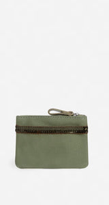 MONEDERO Vanessa Bruno Small purse canvas & sequins clover