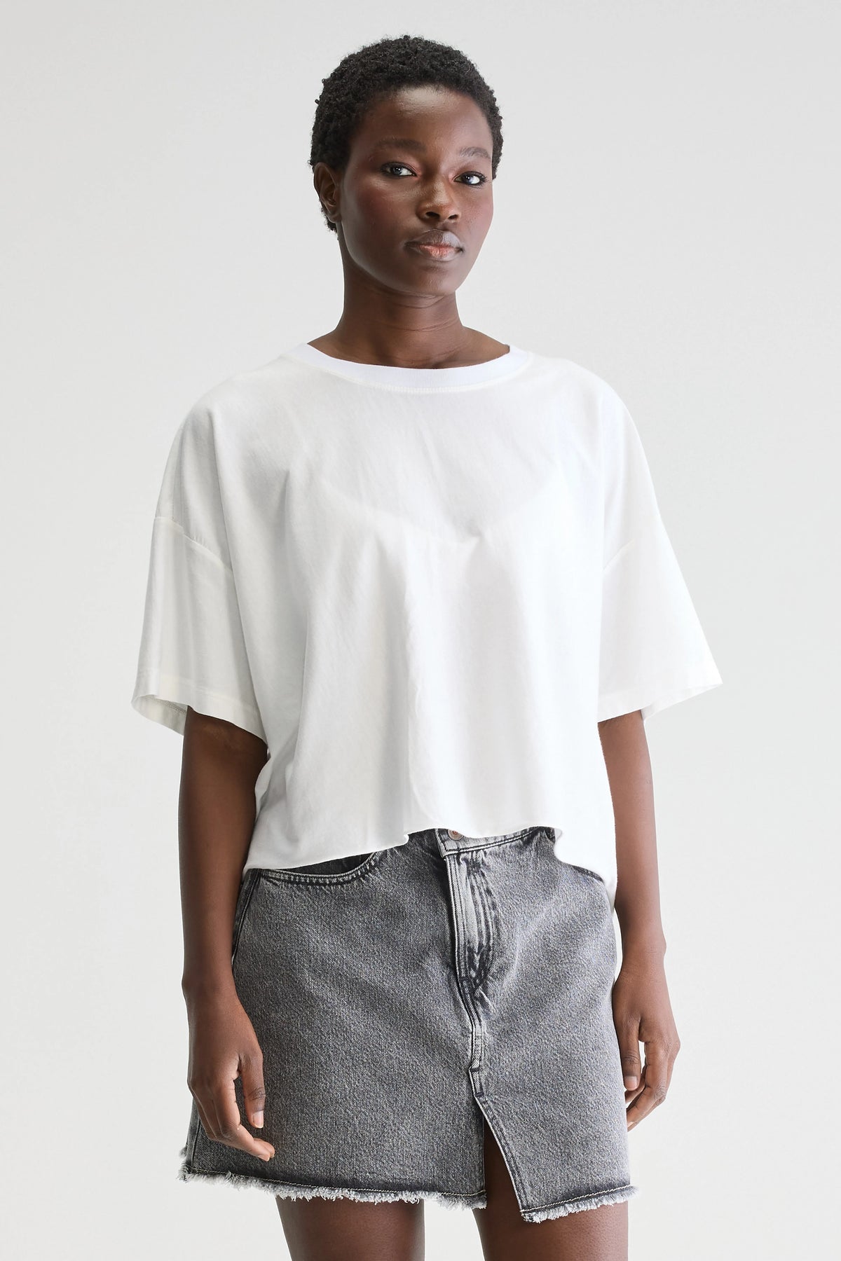 CAMISETA Bellerose SS25 Farpy cropped white