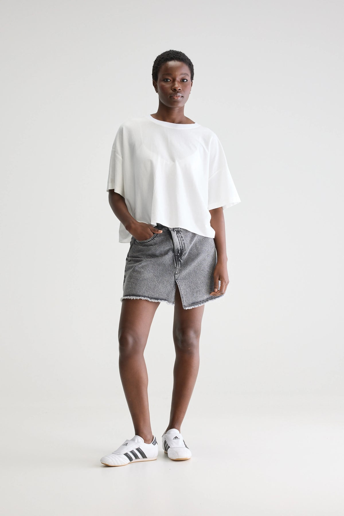 CAMISETA Bellerose SS25 Farpy cropped white