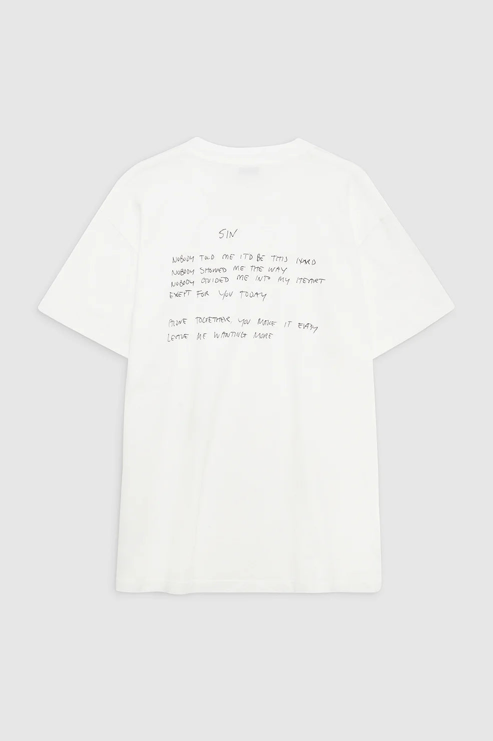 CAMISETA Anine Bing SS25 Walker tee lyrics ivory