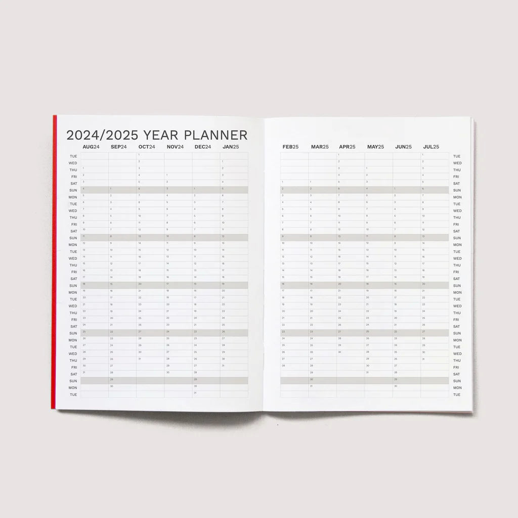 PLANNER Octagon 2024/2025 accademic monthly planner big A4