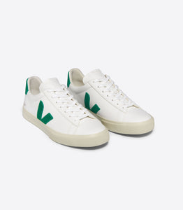 DEPORTIVAS Veja CAMPO CHROMEFREE LEATHER WHITE EMERAUDE