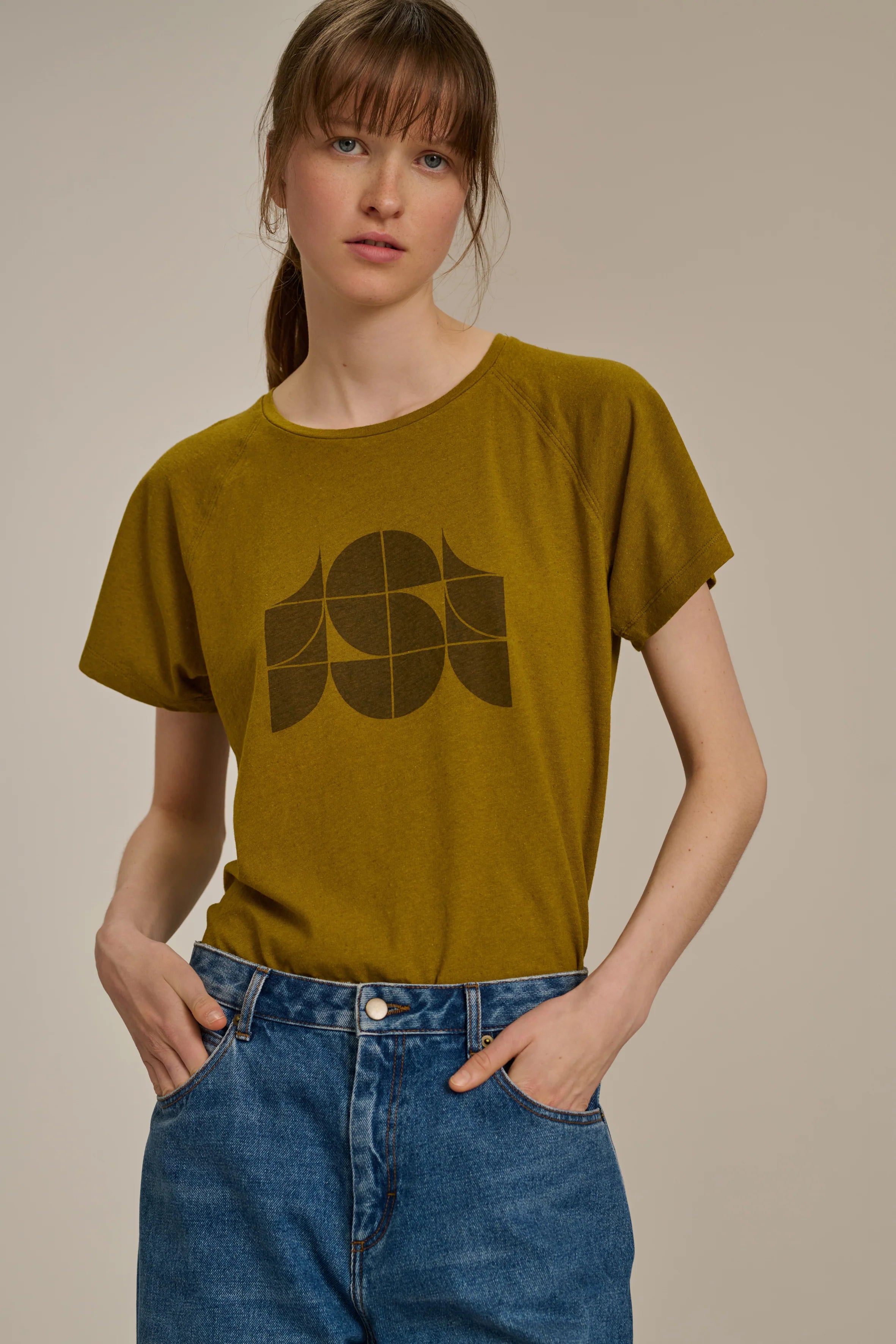 CAMISETA Soeur AW24 Valentina caqui