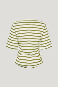 CAMISETA Baum und Pferdgarten AW24 Juma sphagnum whisper stripe