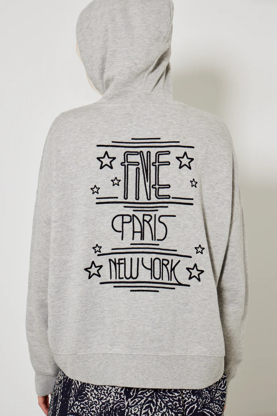 SUDADERA Five Paris AW24 City mottled grey