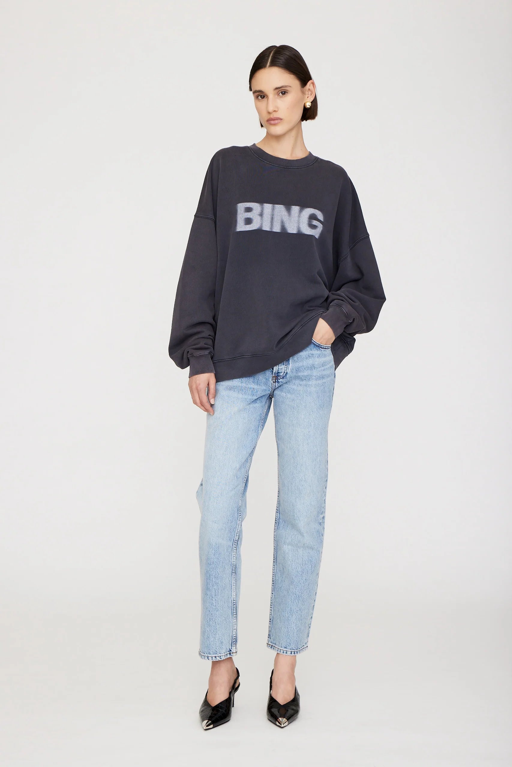 SUDADERA ANINE Bing AW24 Blur black