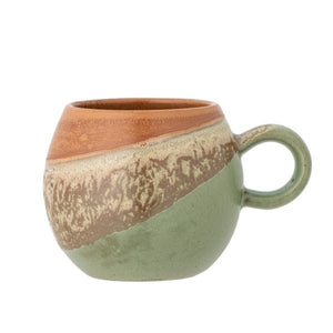 TAZA Paula cup green stoneware