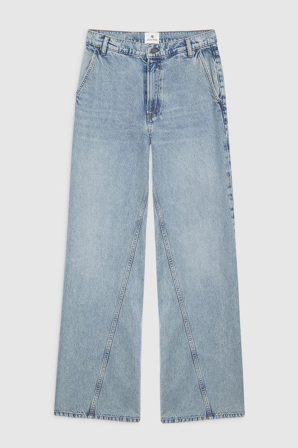 JEANS Anine Bing SS24 Briley high rise Capri blue