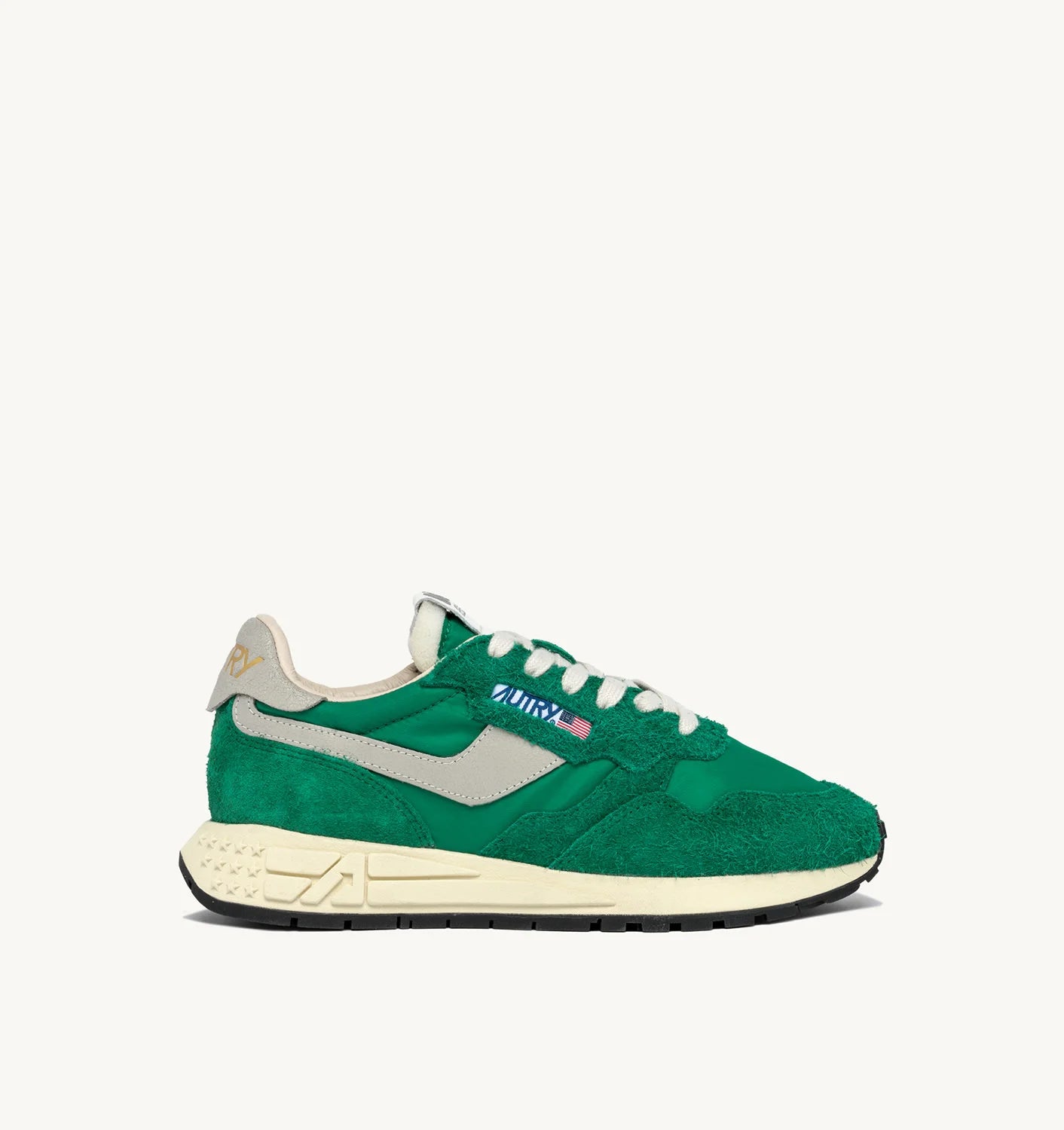 DEPORTIVAS Autry SNEAKER Reelwind low nylon and suede green